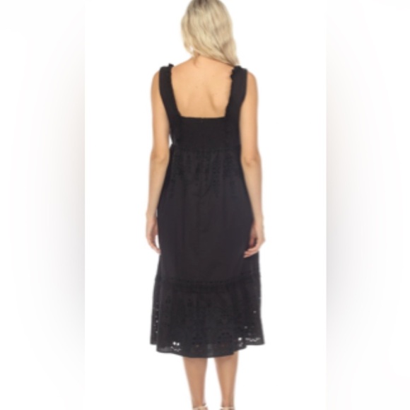 NWT Johnny Was Jade Jesminda Eyelet Embroidered Midi Dress Boho Chic Small - Picture 5 of 13